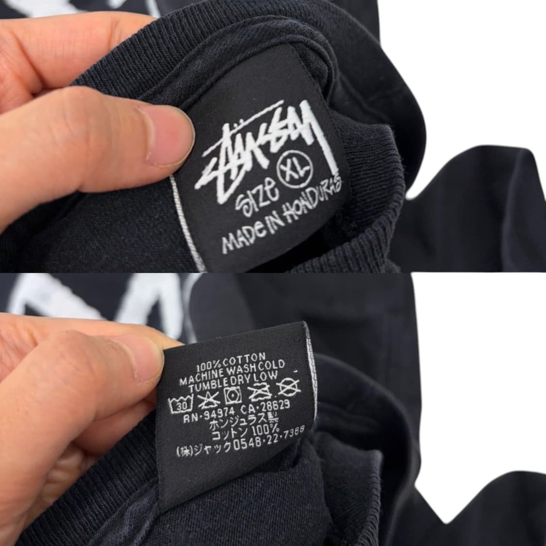 STUSSY 스투시 반팔 블랙 (XL) 상품이미지10