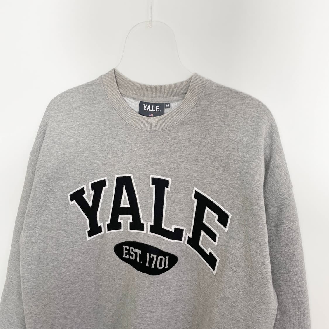 D2 예일(YALE) 2톤 아치 스웨트셔츠 그레이 M사이즈 상품이미지2