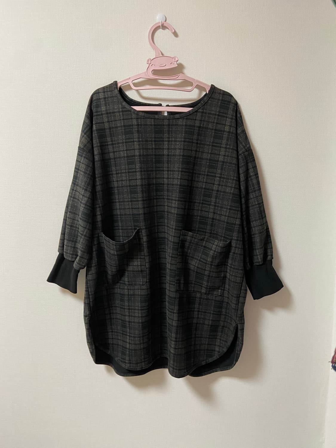 일본 빈티지 사와코 모리걸 하구미 체크 원피스 상품이미지1