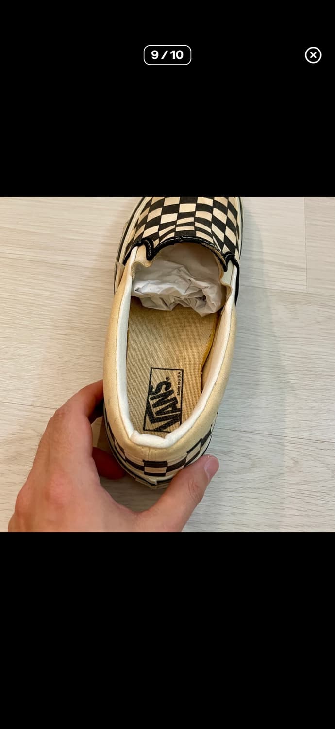 90s 반스 블랙 체커보드 슬립온 상품이미지7