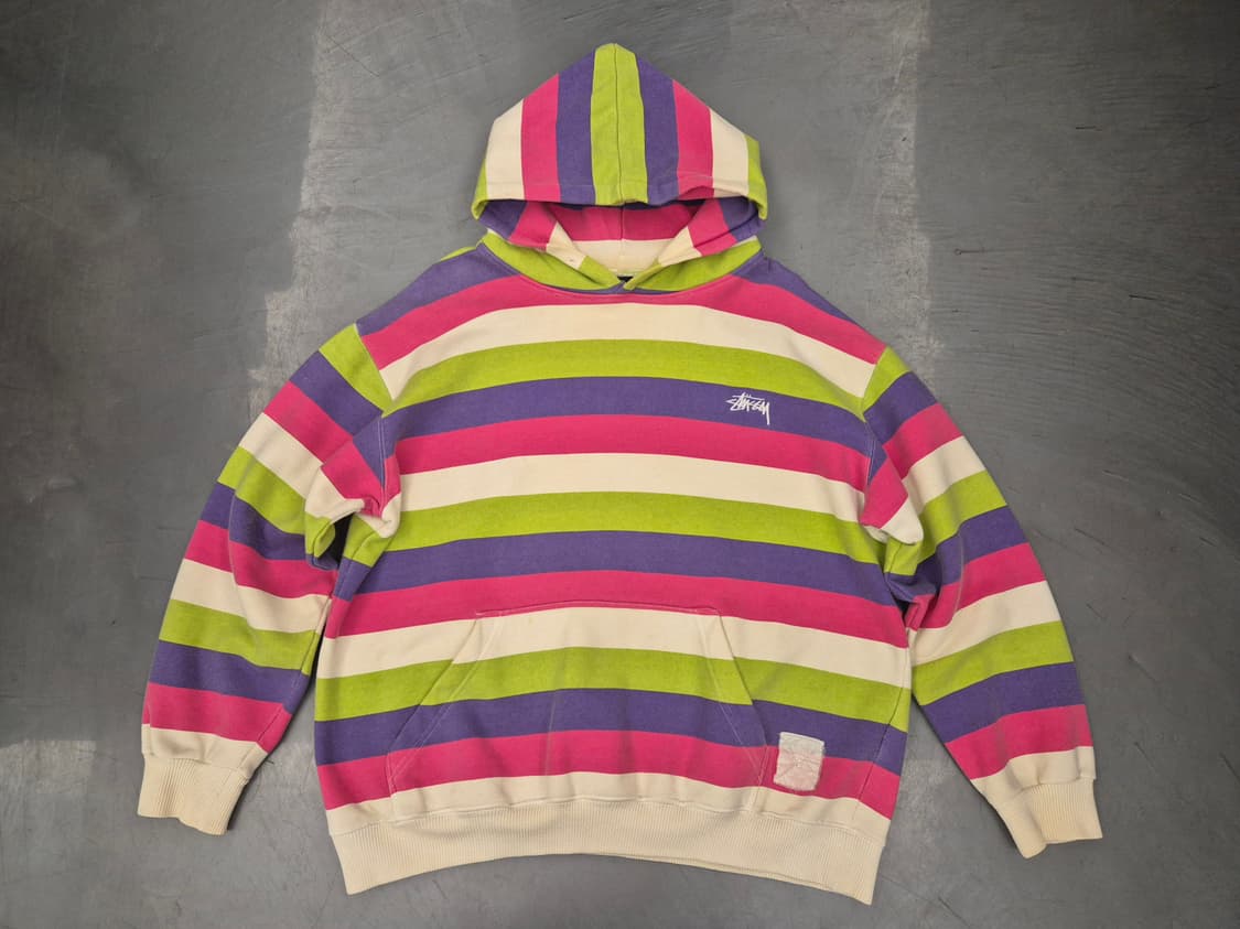 00s 스투시 멀티컬러 후드 스웻 상품이미지1