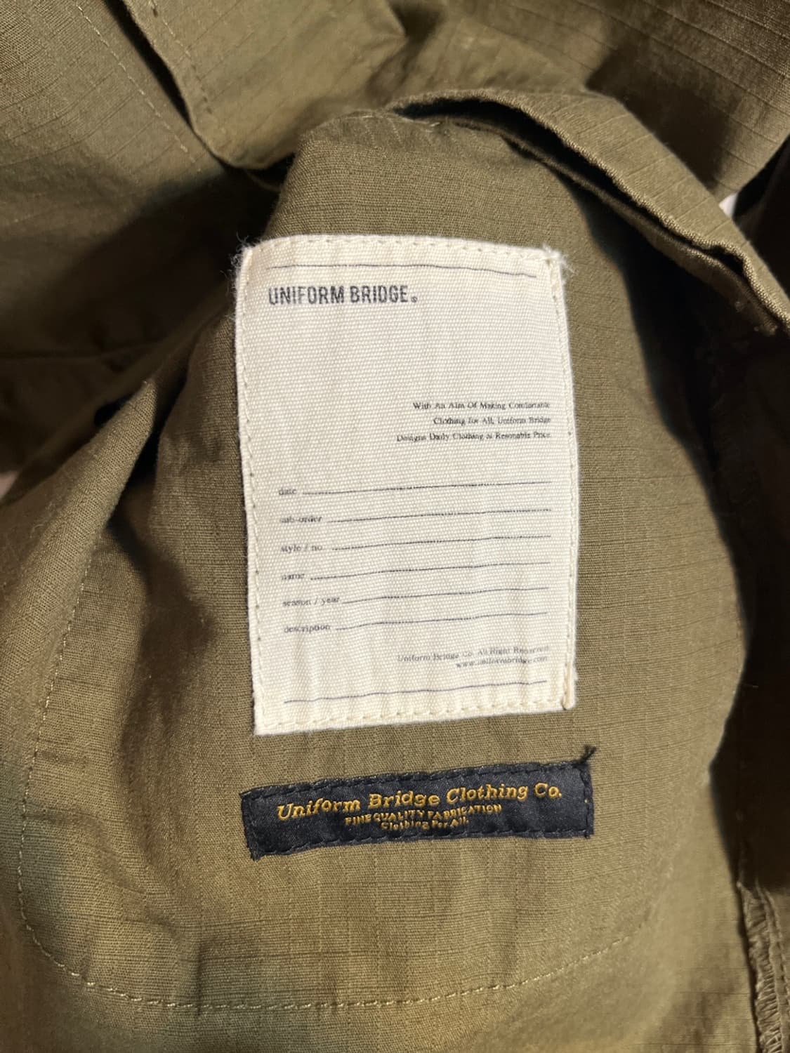 유니폼 브릿지 야상 자켓 (335) 상품이미지5