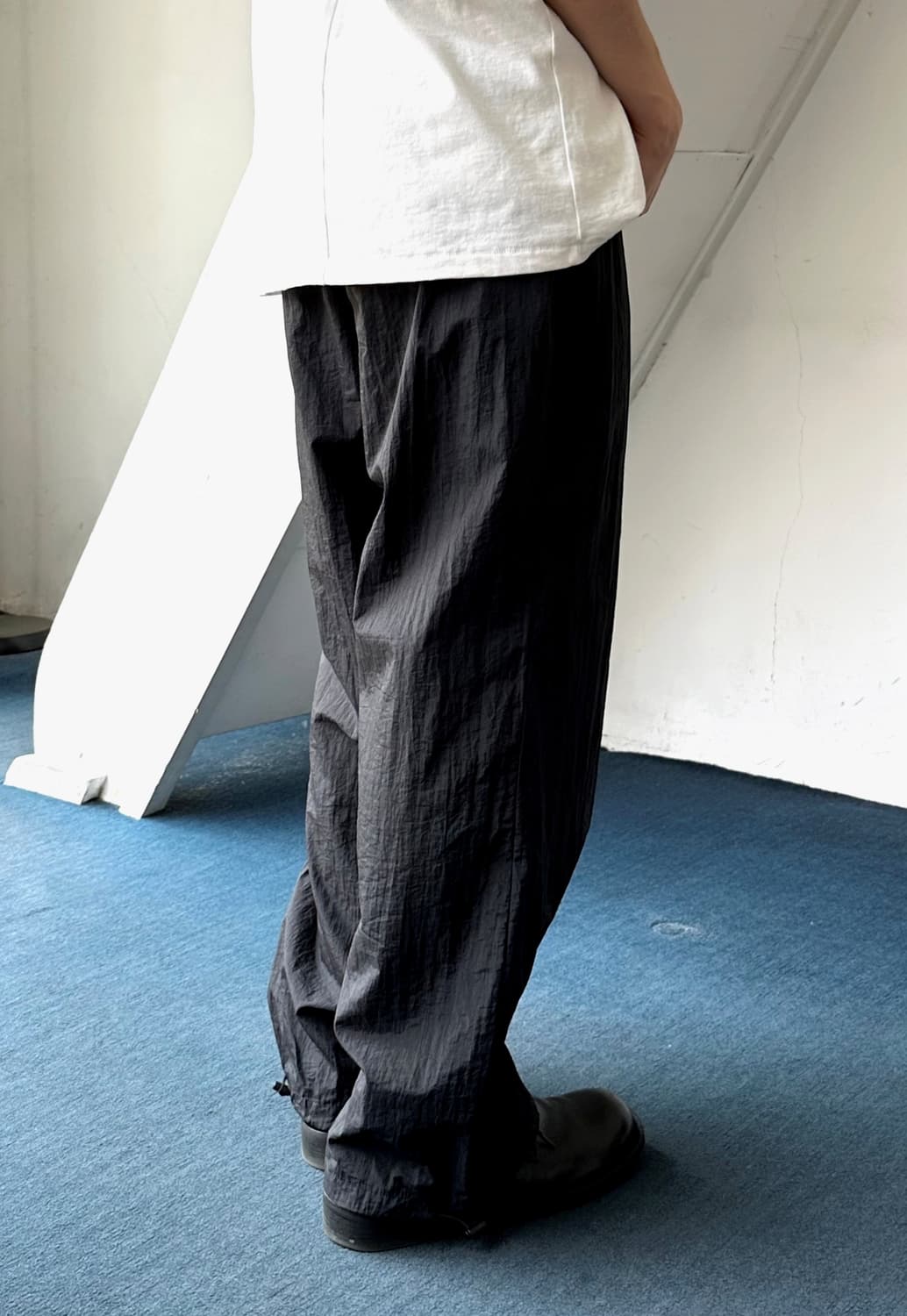 Washed nylon design easy pants 상품이미지9