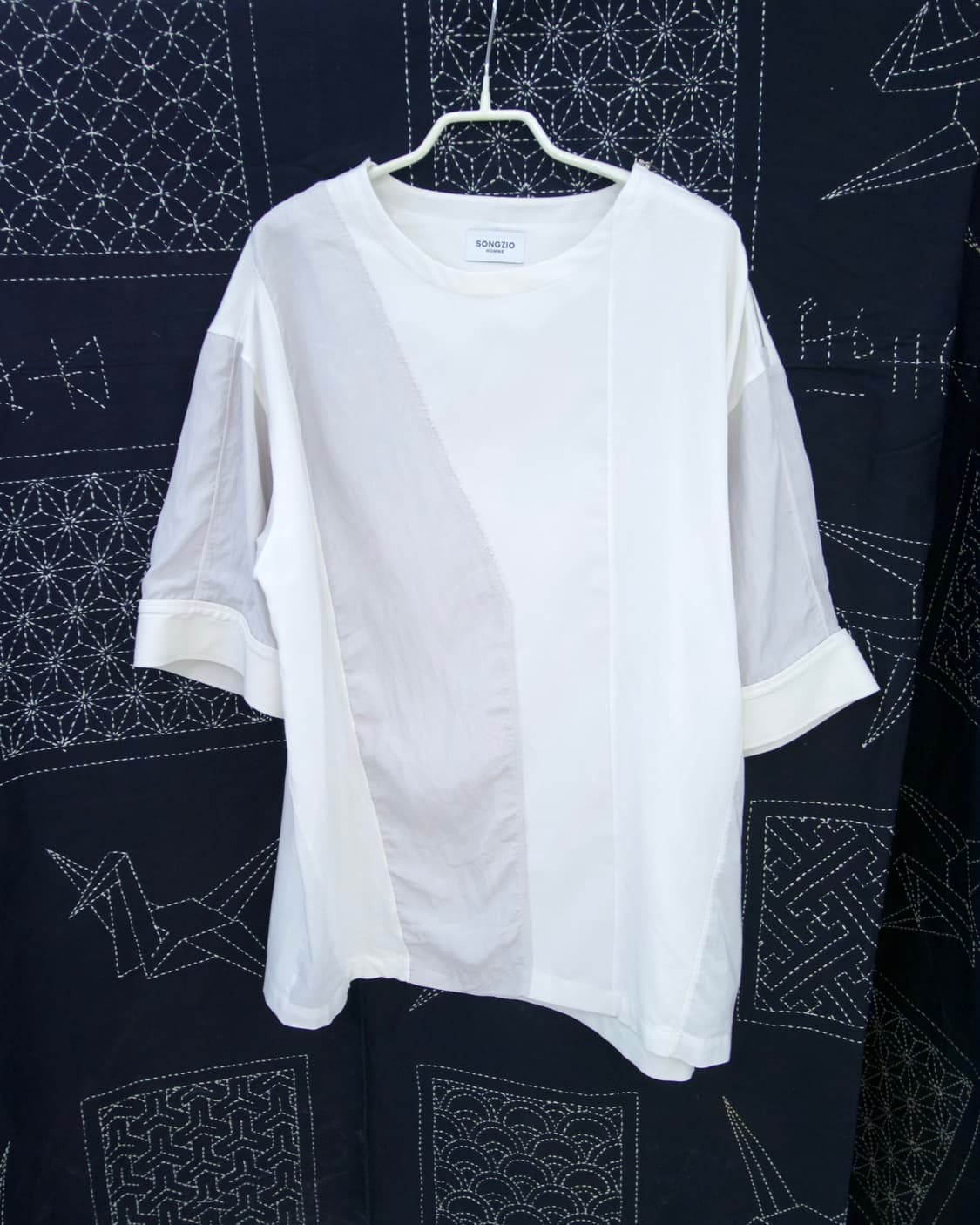 [SONGZIO HOMME] overfit mixed fabric zip 상품이미지1