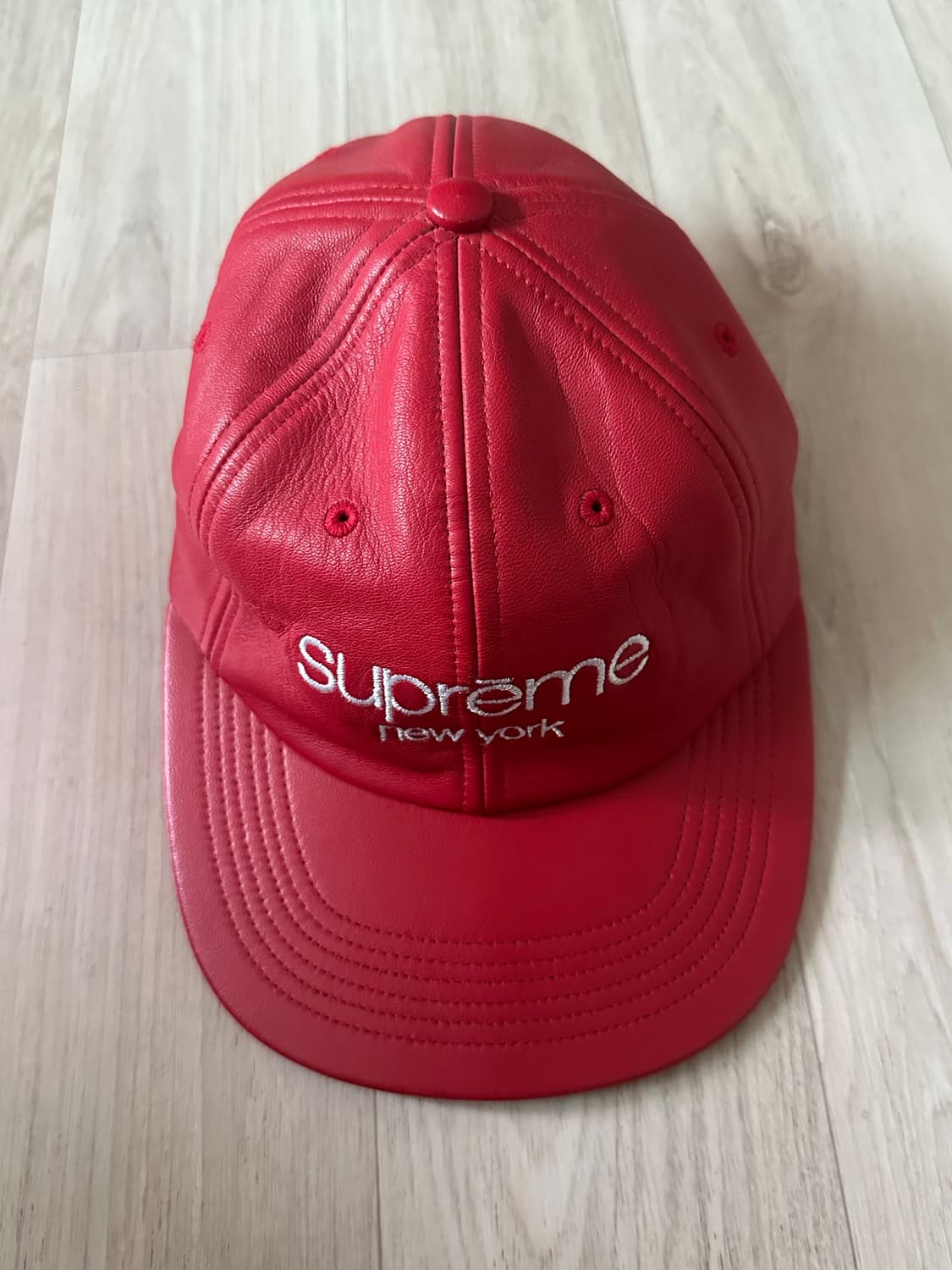supreme leather cap 상품이미지1