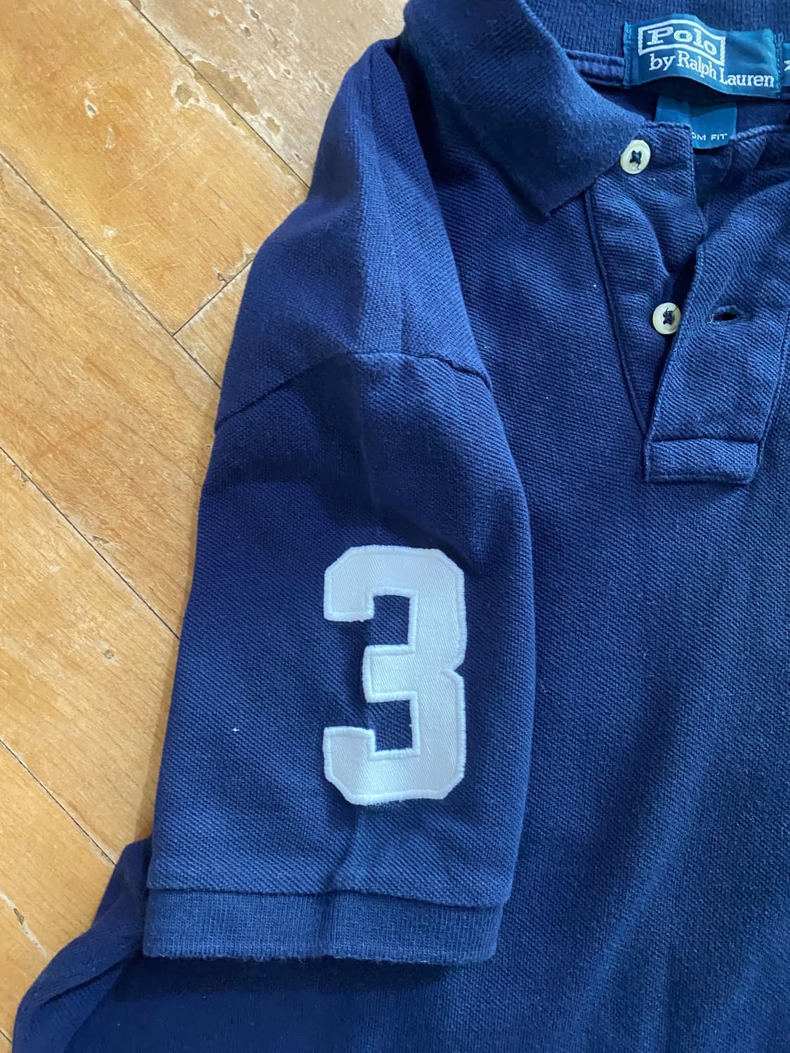 폴로 랄프로렌 네이비 빅포니 반팔 카라티 M(100) 상품이미지3