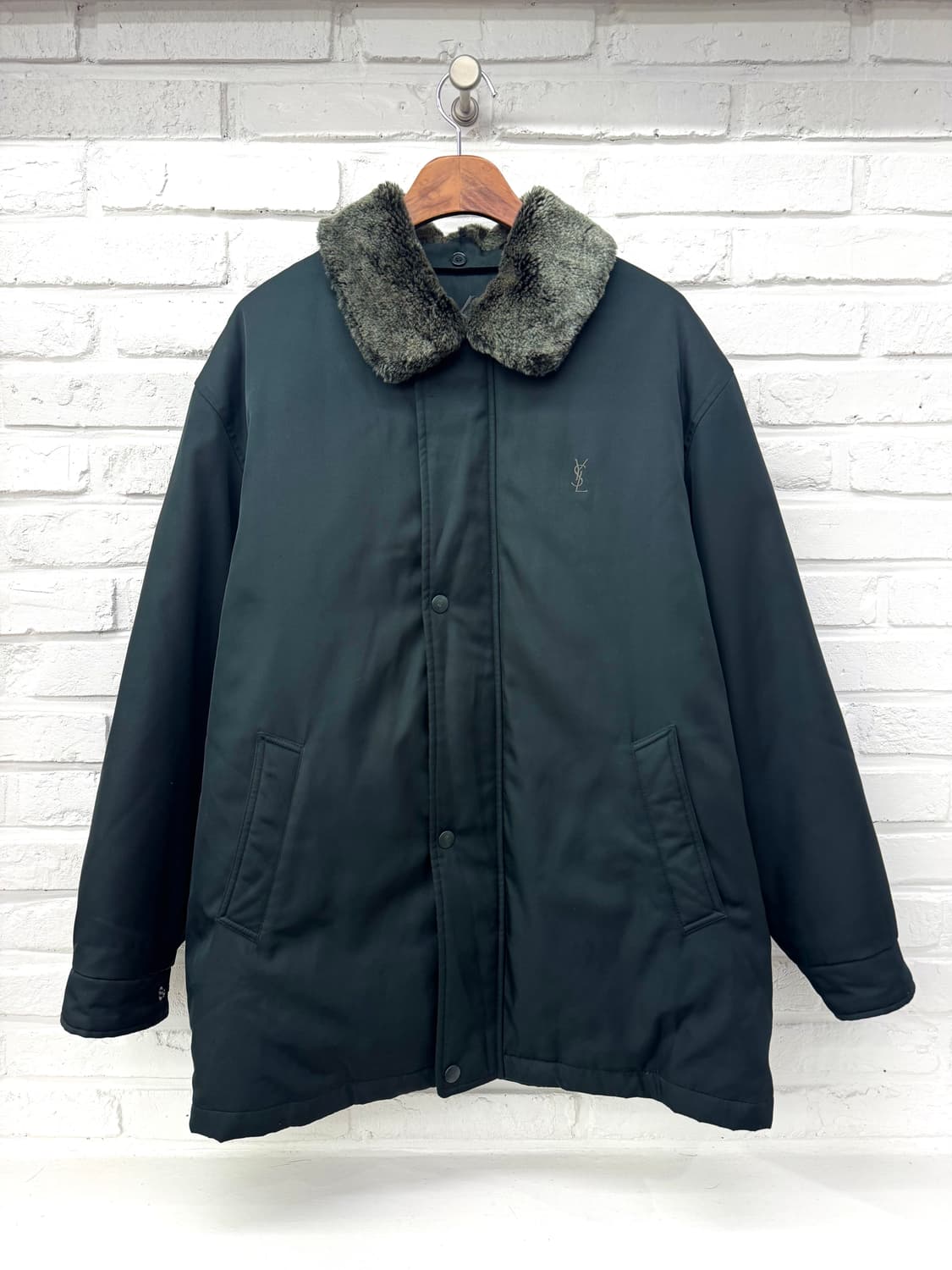 입생로랑 그린 덕다운 패딩 점퍼 상품이미지4