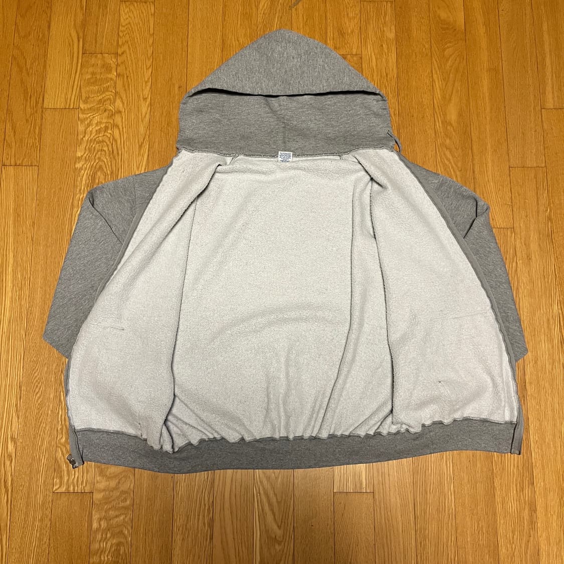 [XL] 90s 빈티지 러셀 후드집업 헤더 그레이 상품이미지3