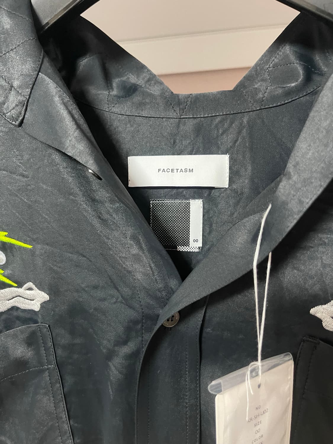 FACETASM 스카 셔츠 블랙 상품이미지2