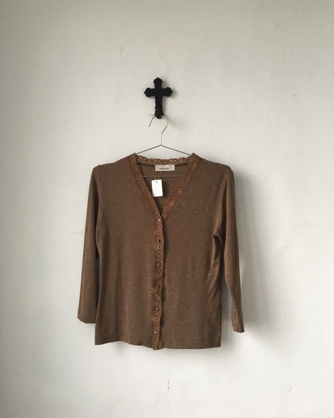 Lace trimming cardigan 상품이미지1