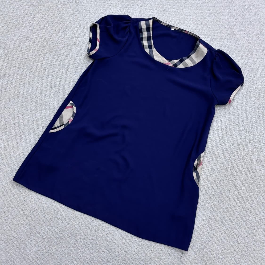 M 빈티지 체크 포인트 미니 원피스 0428E 상품이미지1