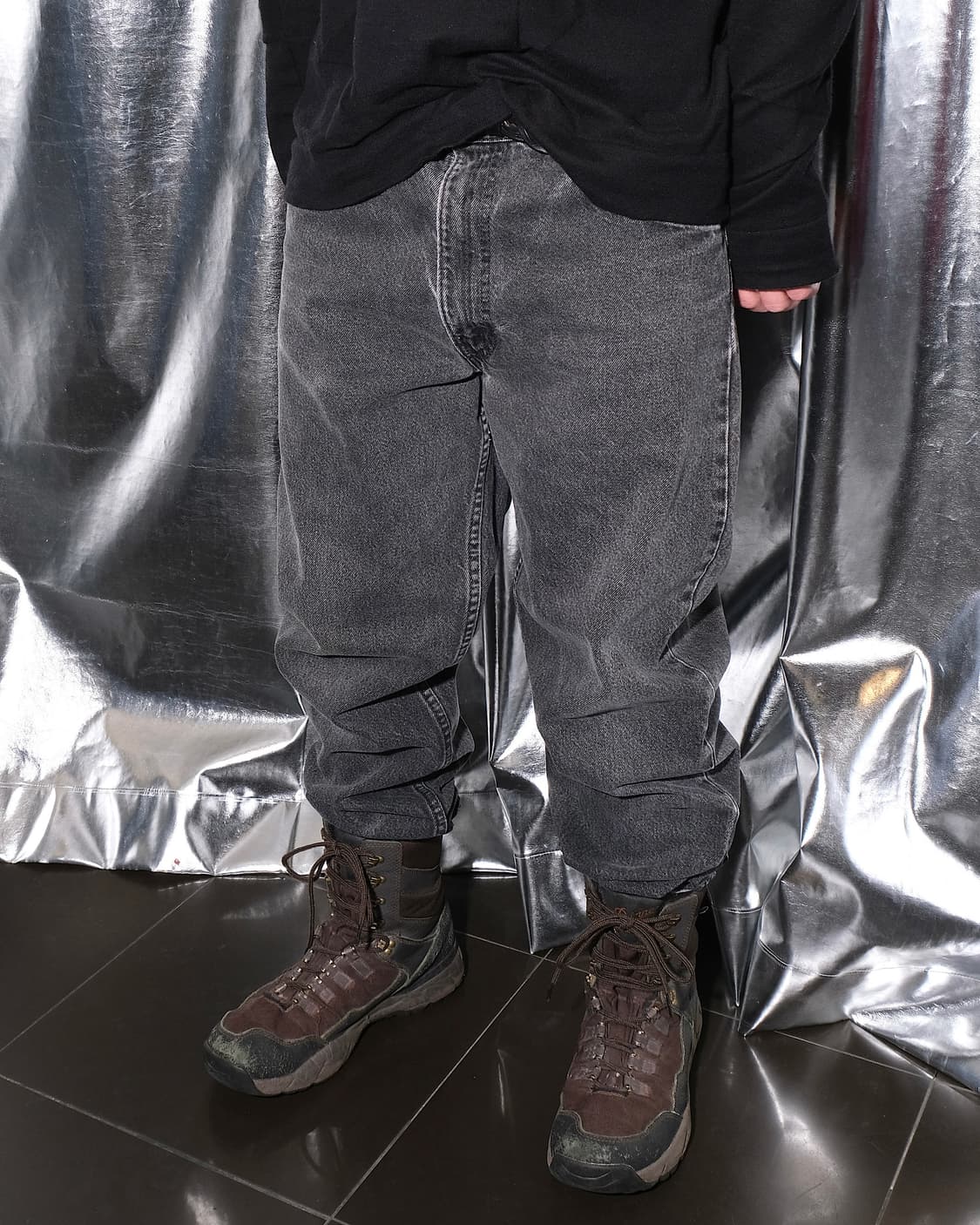 리바이스 550 오렌지탭 흑청 블랙진 90s USA OR55036121 상품이미지8