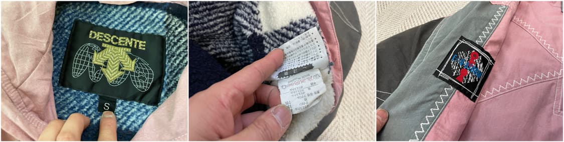 8~90s 데상트 패널 배색 후드 아노락 재킷 J03678 상품이미지9