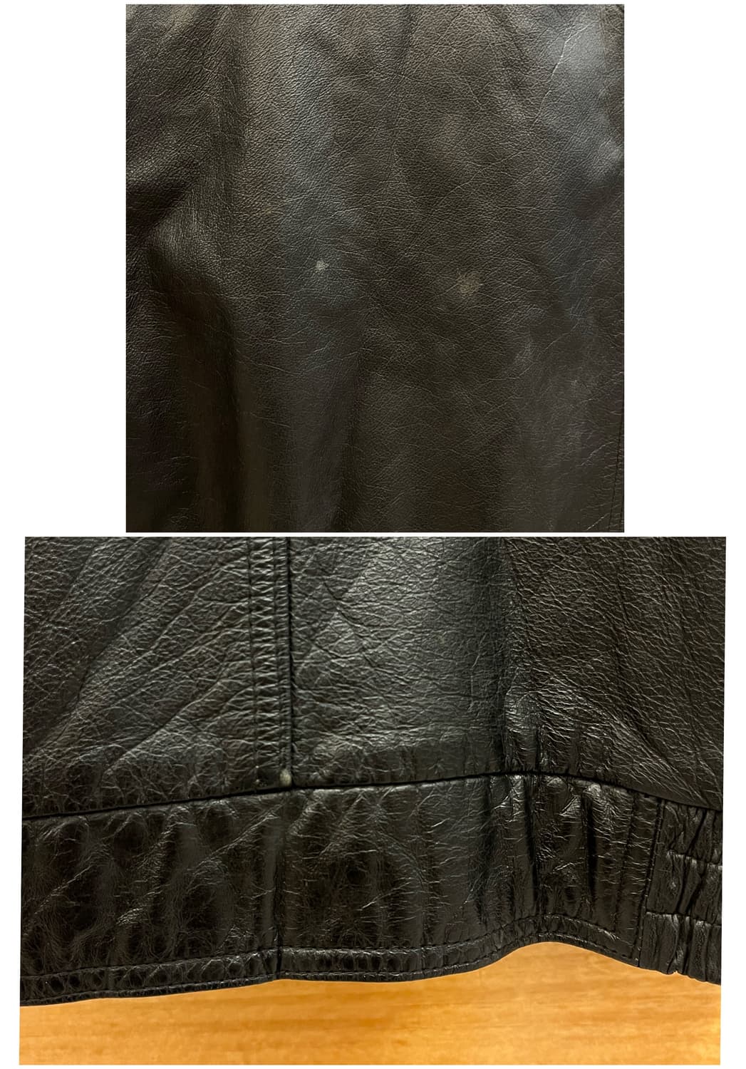 빈티지 소가죽 레더 자켓 블랙 95 #csz2780 상품이미지9