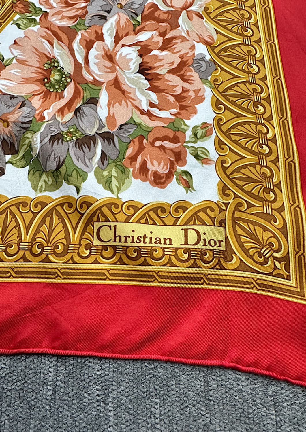 크리스찬 디올 실크 스카프   상품이미지3