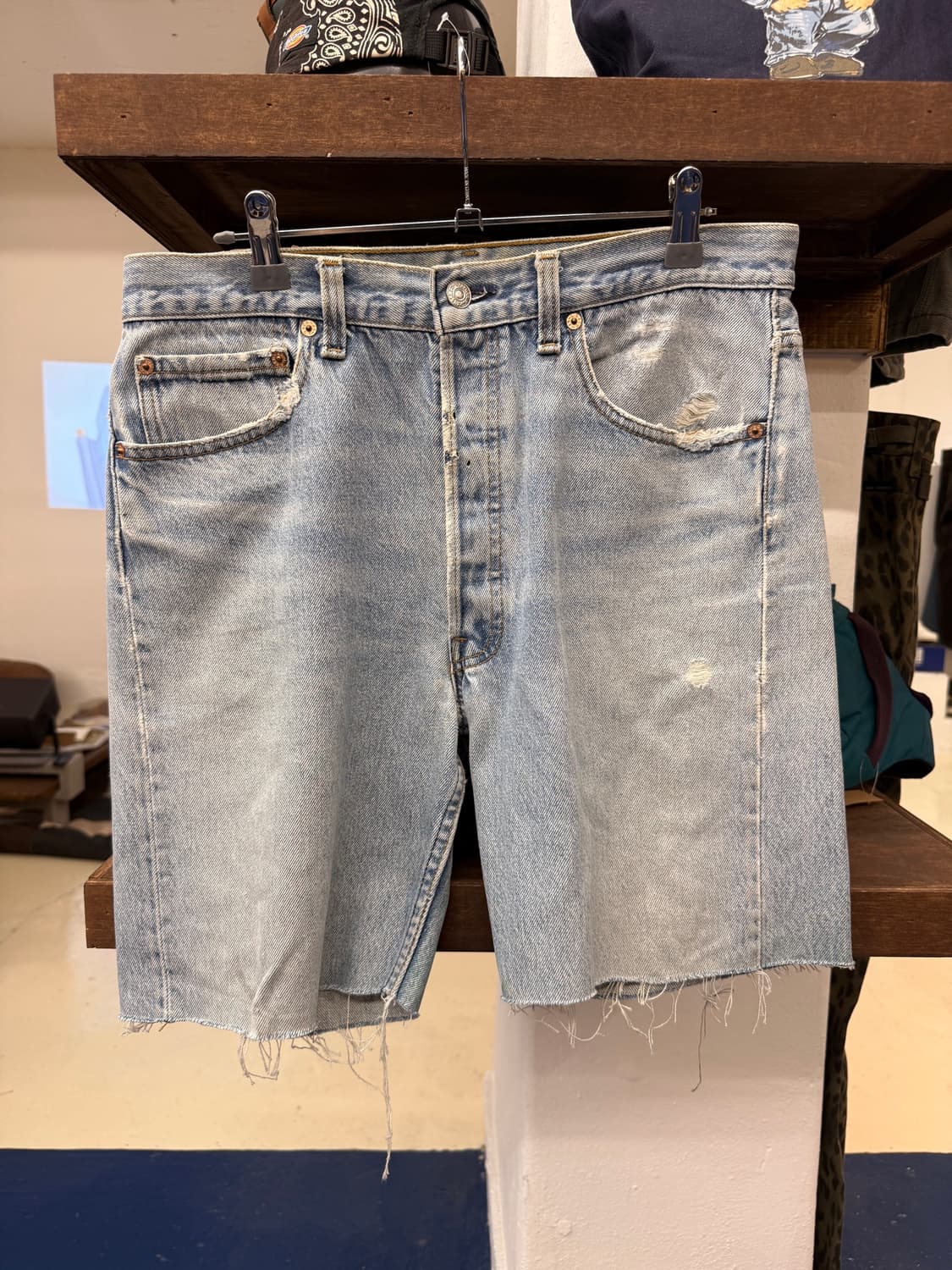 1993s USA 501xx 커팅 데님 쇼츠 상품이미지3