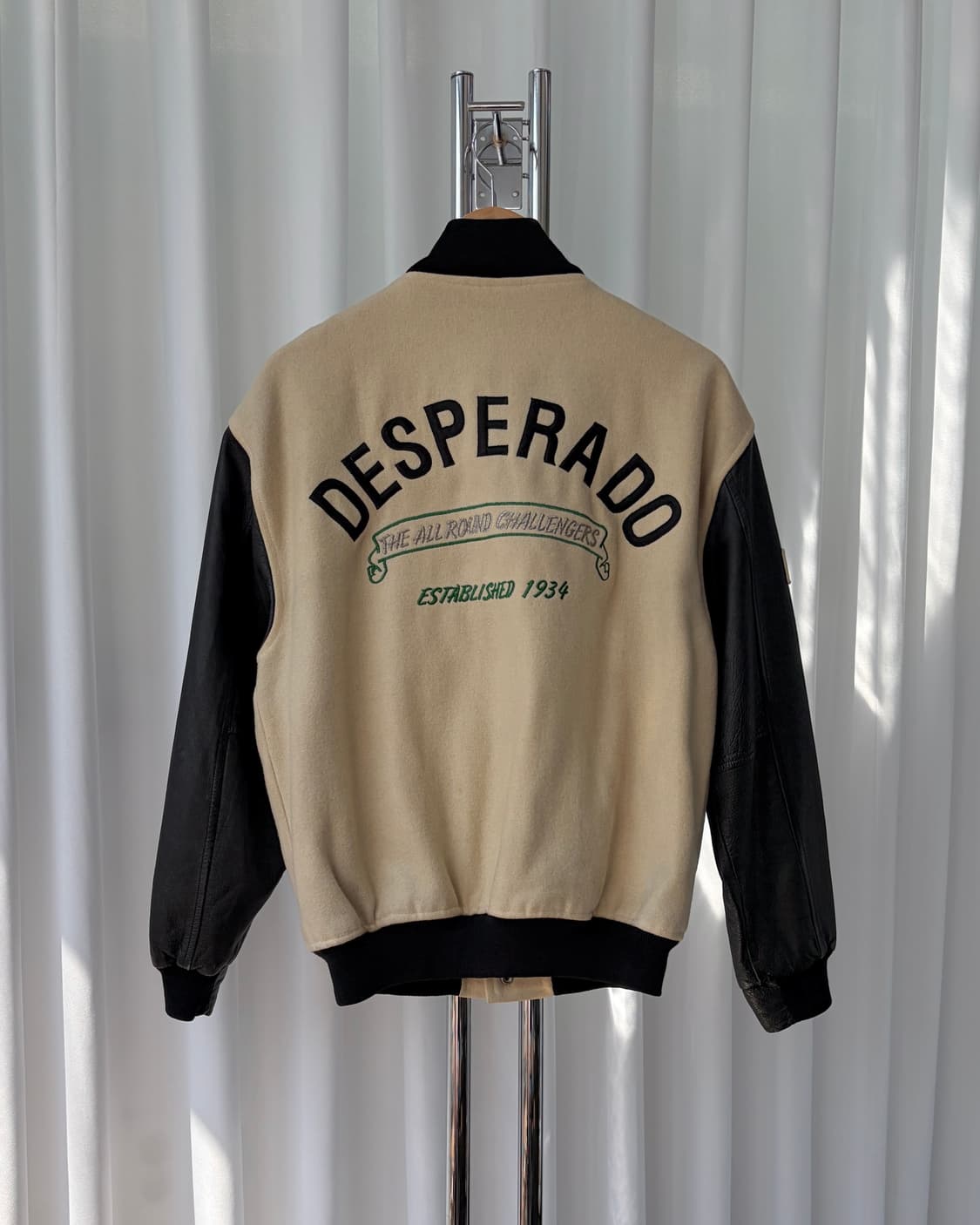 [L]JPN 90s 데스페라도 레더 바시티 자켓 상품이미지4
