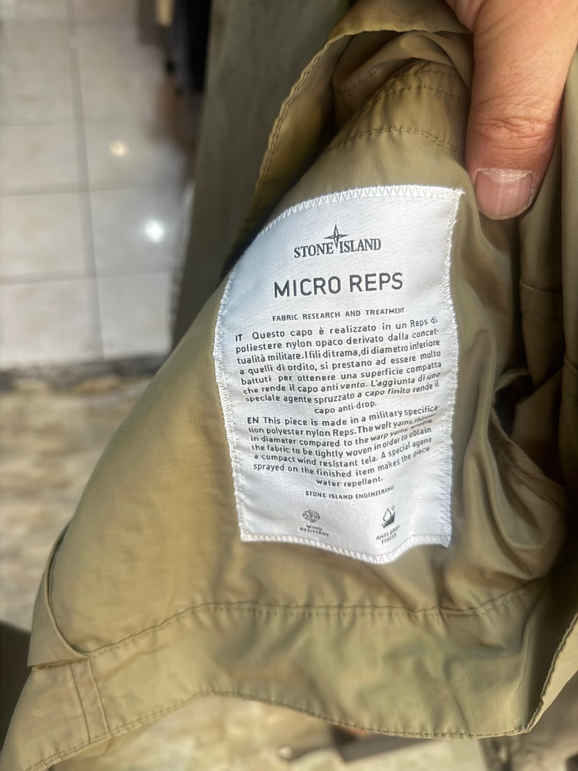 95 정품 스톤아일랜드 마이클롭스  바막 야상자켓 팝니다 상품이미지8