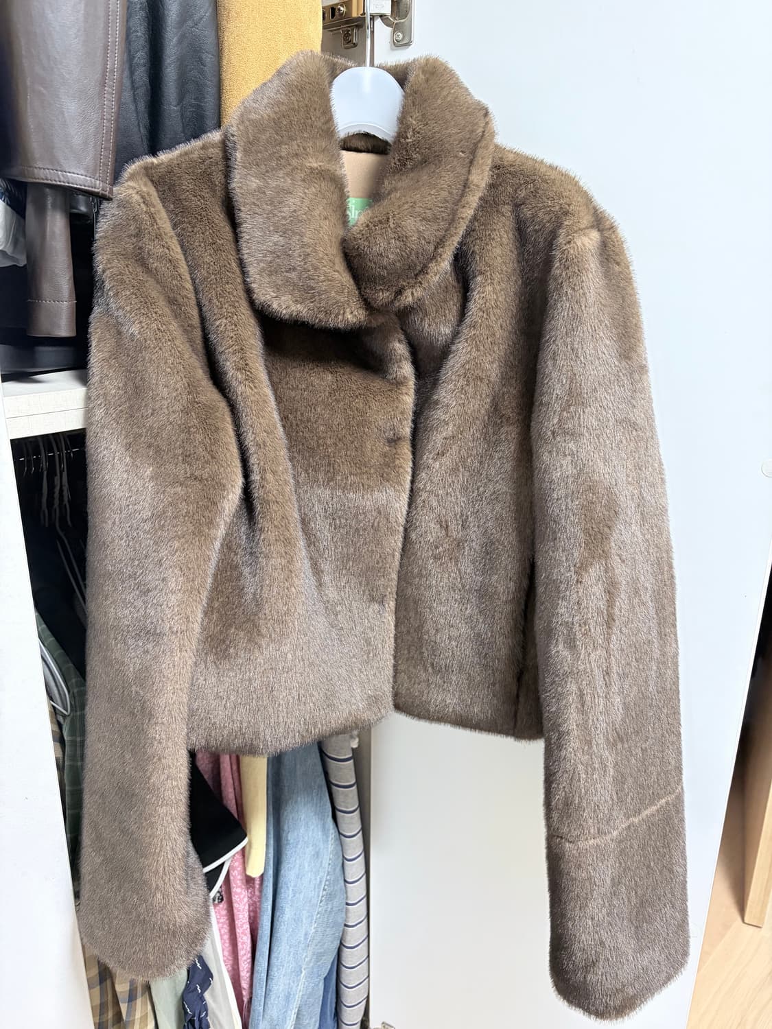 시눈 브라운 퍼 자켓 상품이미지3