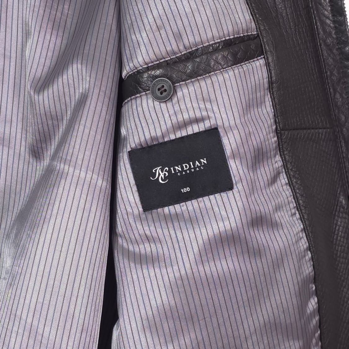 인디안 리얼 램스킨 텍스처 블루종 자켓 L 상품이미지6