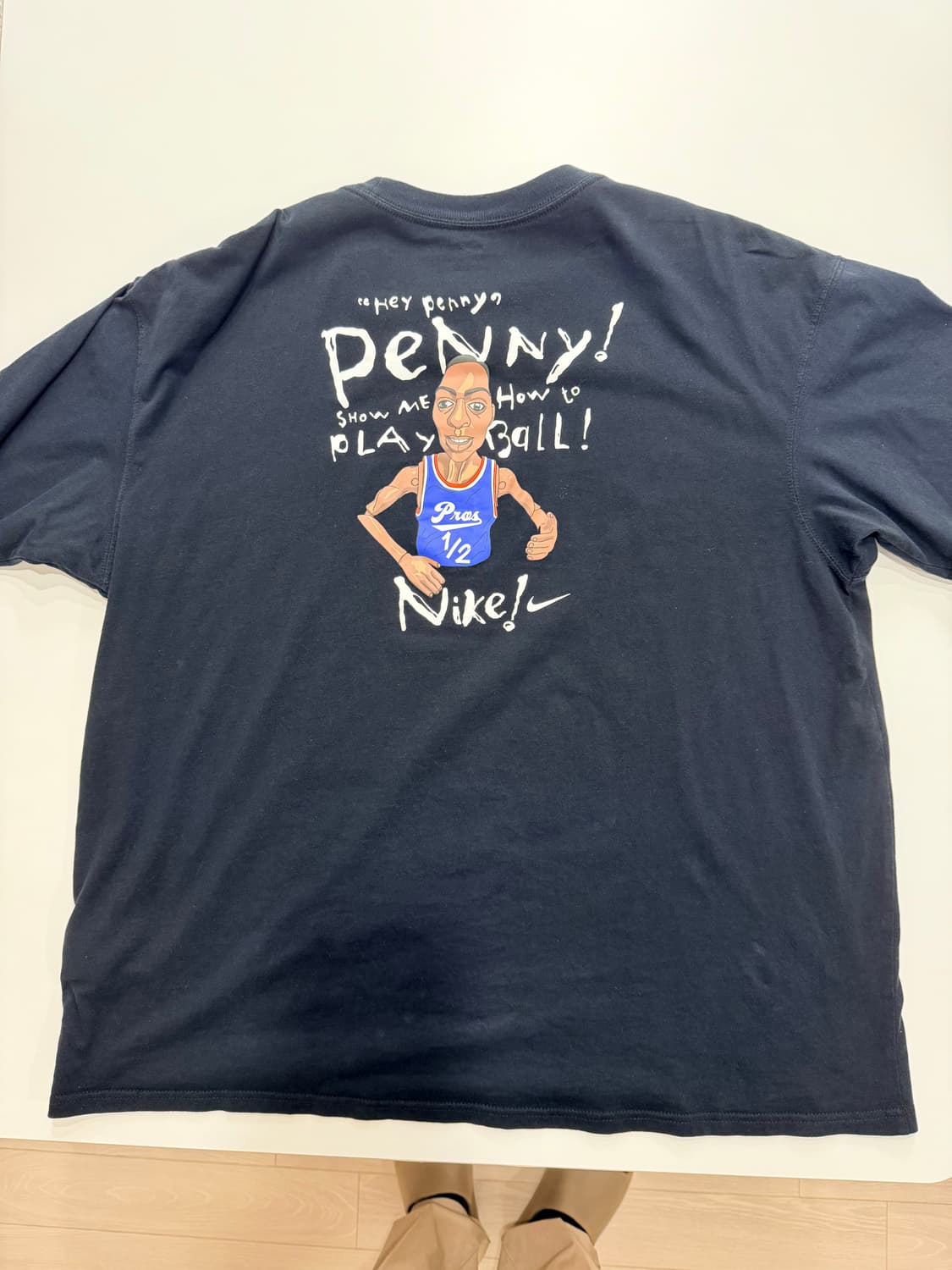 나이키 릴 페니 베스킷볼 티셔츠 블랙 - US/EU 상품이미지2