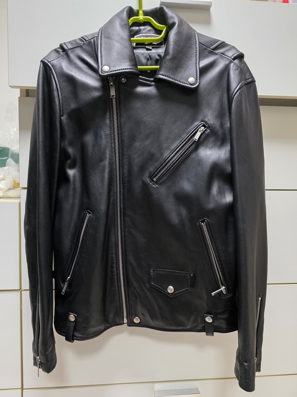 에이징CCC 양가죽 더블라이더자켓 상품이미지1