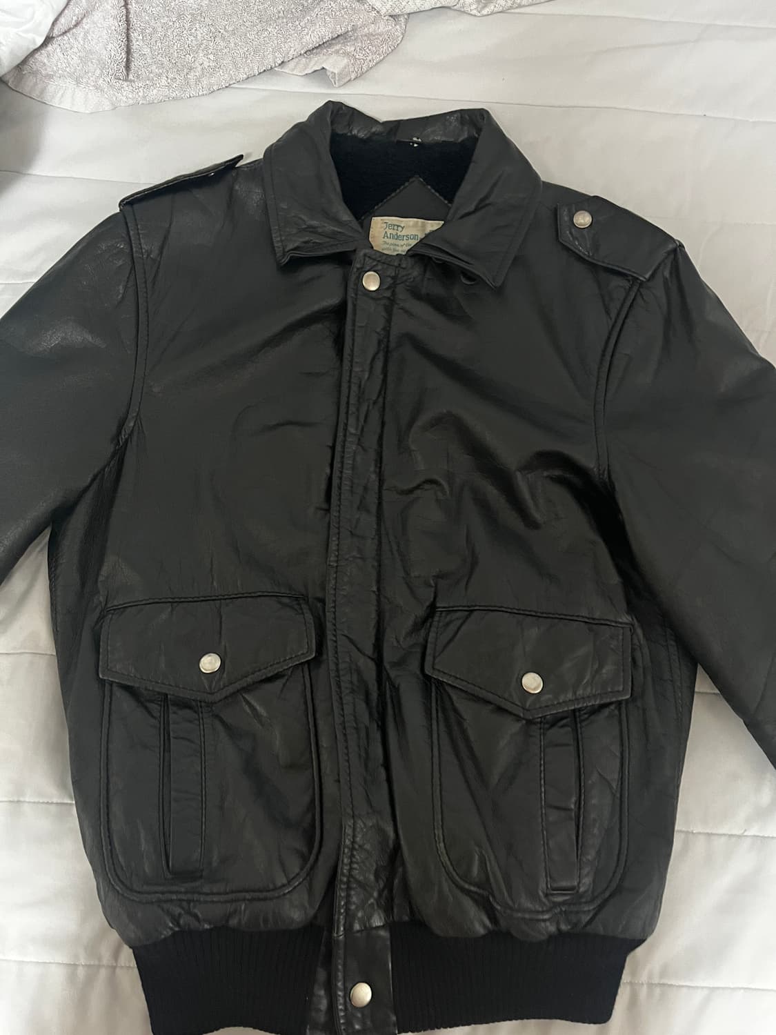 80‘s 빈티지 소가죽 자켓 상품이미지2