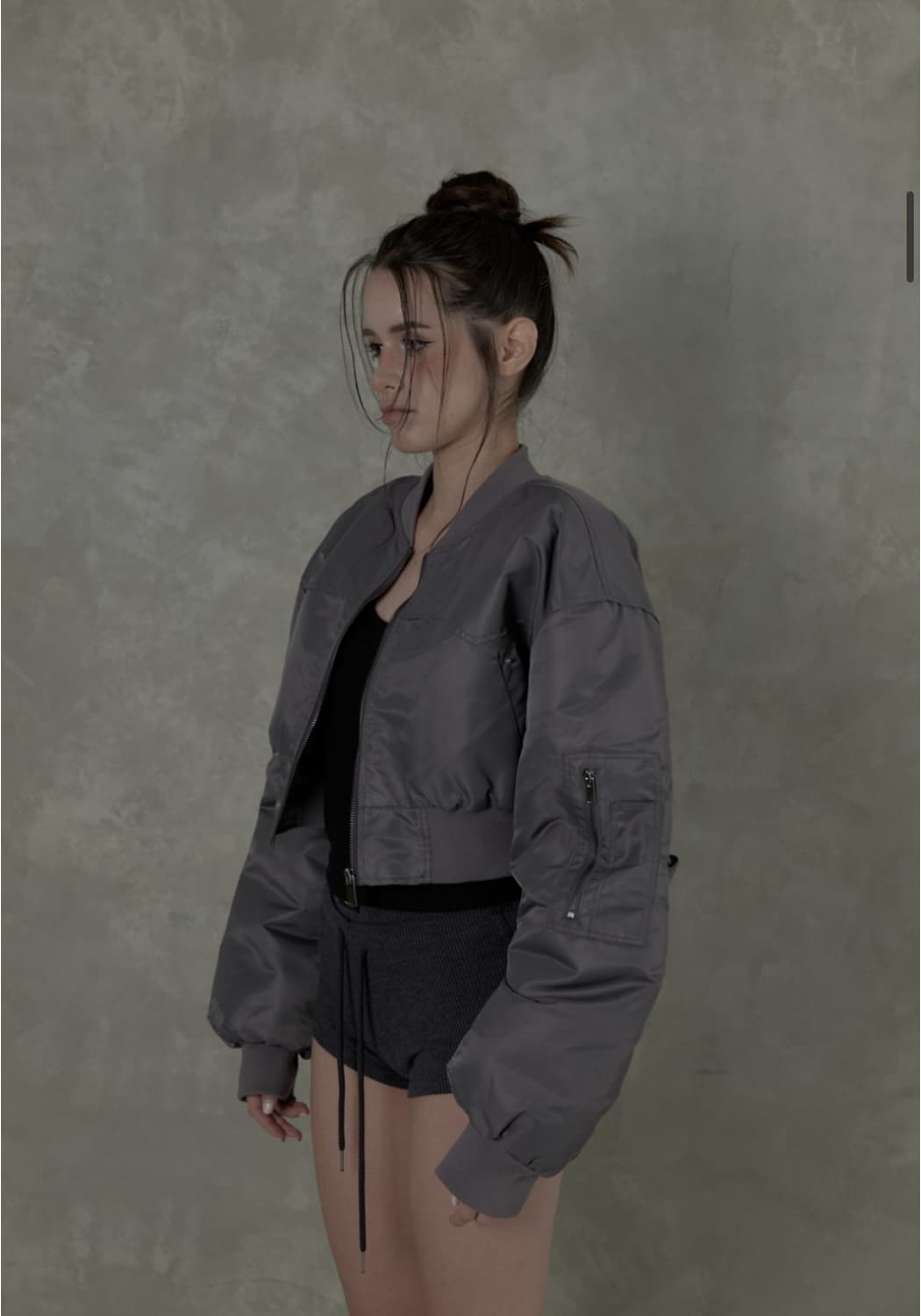 티유알이 muted bomber jacket gray 상품이미지3