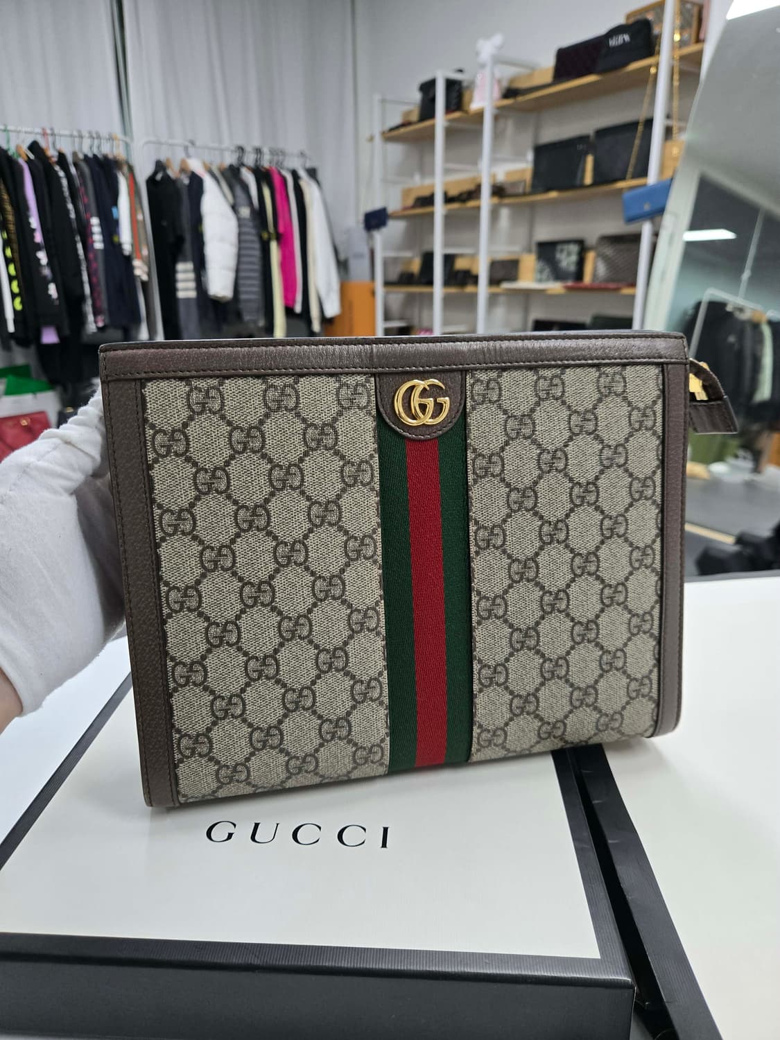 [A급컨디션] 구찌 시그니처 클러치백 상품이미지1