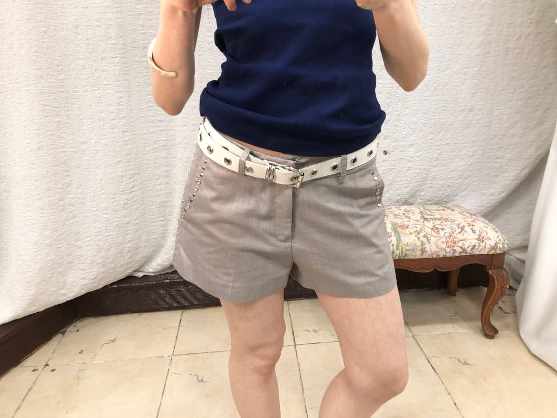 Chic stud grey short pants 상품이미지4