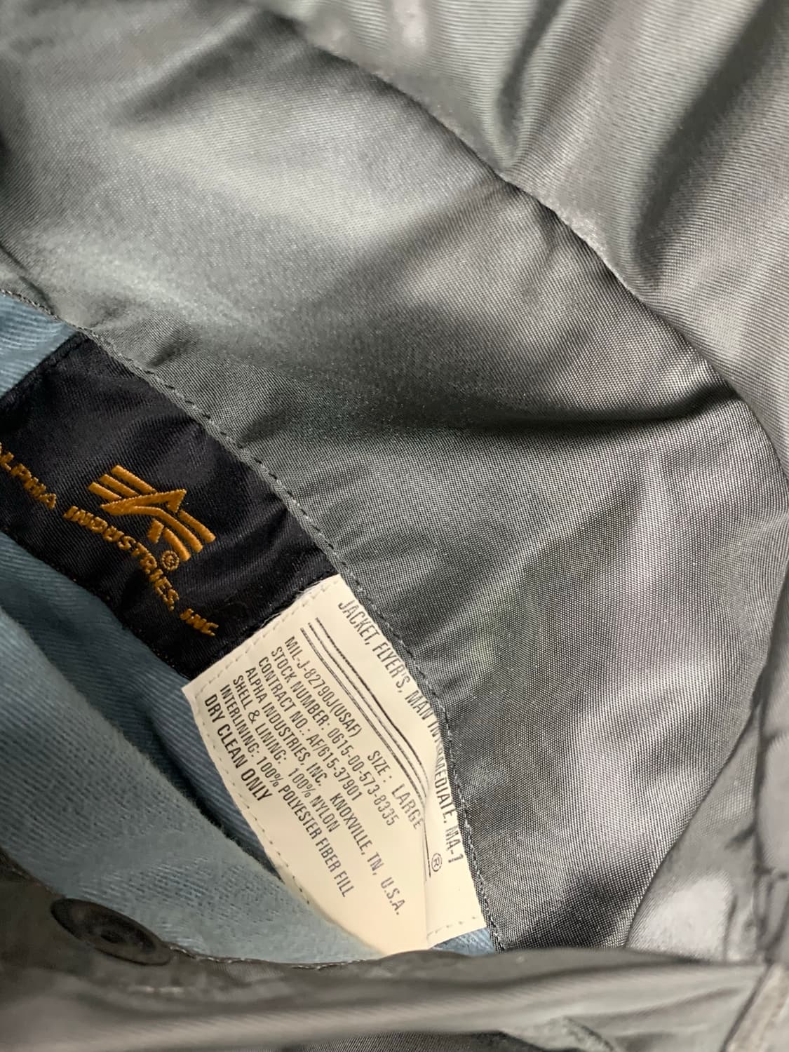 90s Alpha MA-1 bomber 상품이미지6