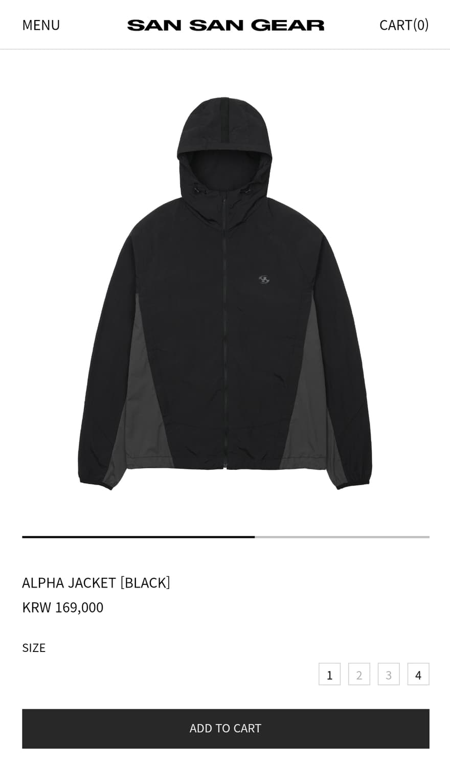 산산기어 알파자켓 25FW 2사이즈 새상품 상품이미지1