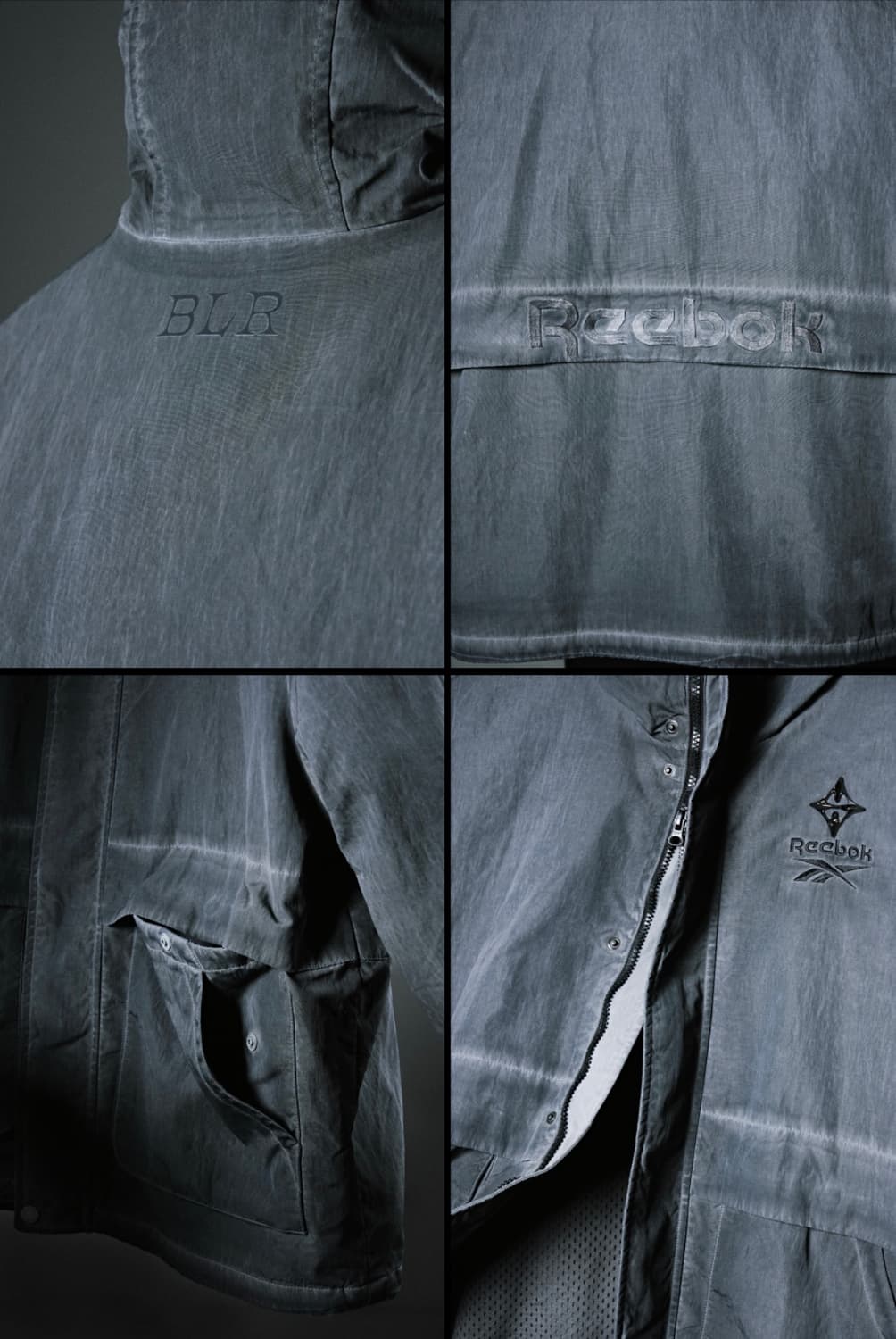 비엘알 x 리복 다이드 시티 윈드브레이커 그레이 105 상품이미지3