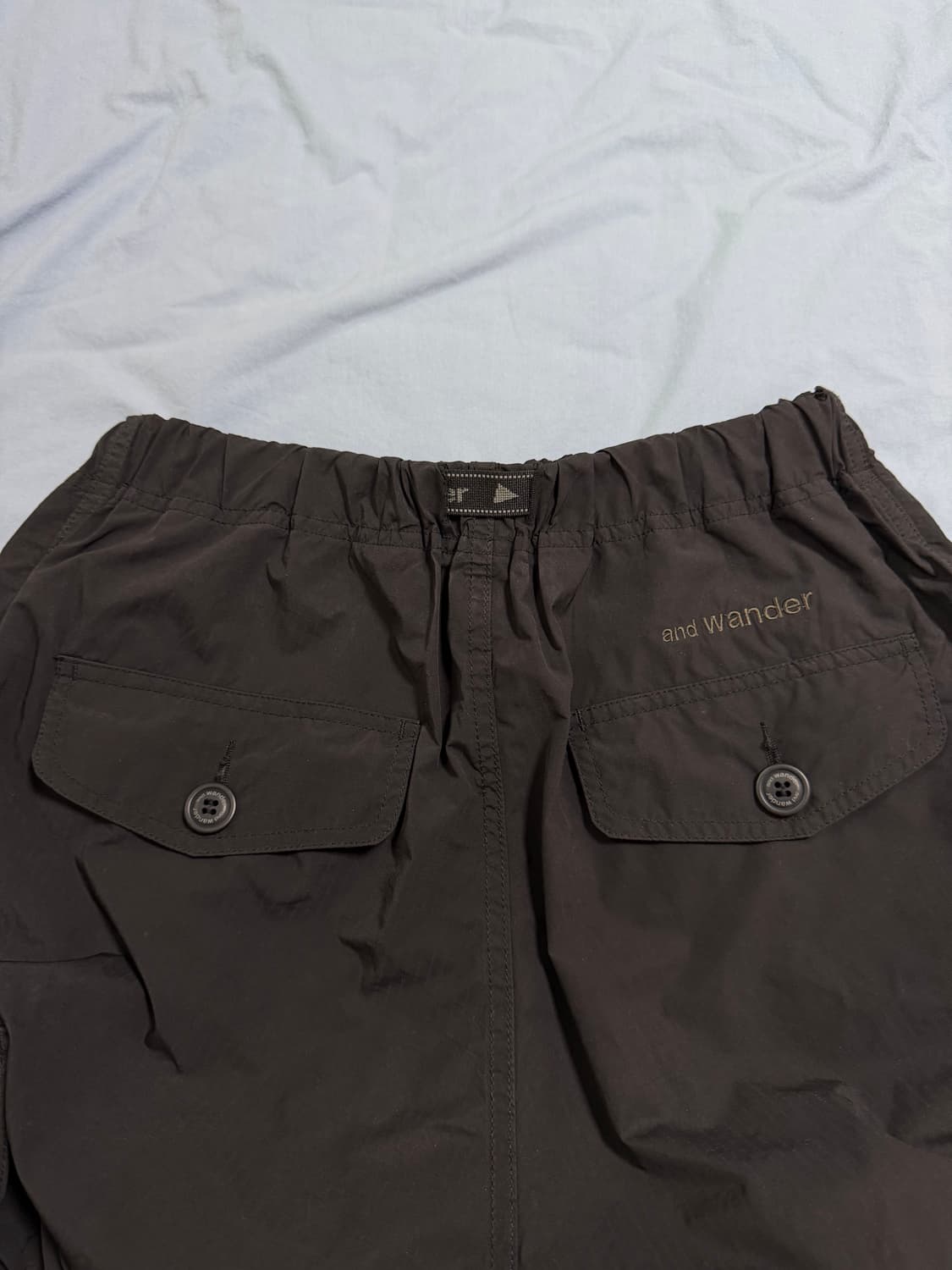 앤드원더 오버사이즈드 카고 팬츠 블랙 상품이미지6