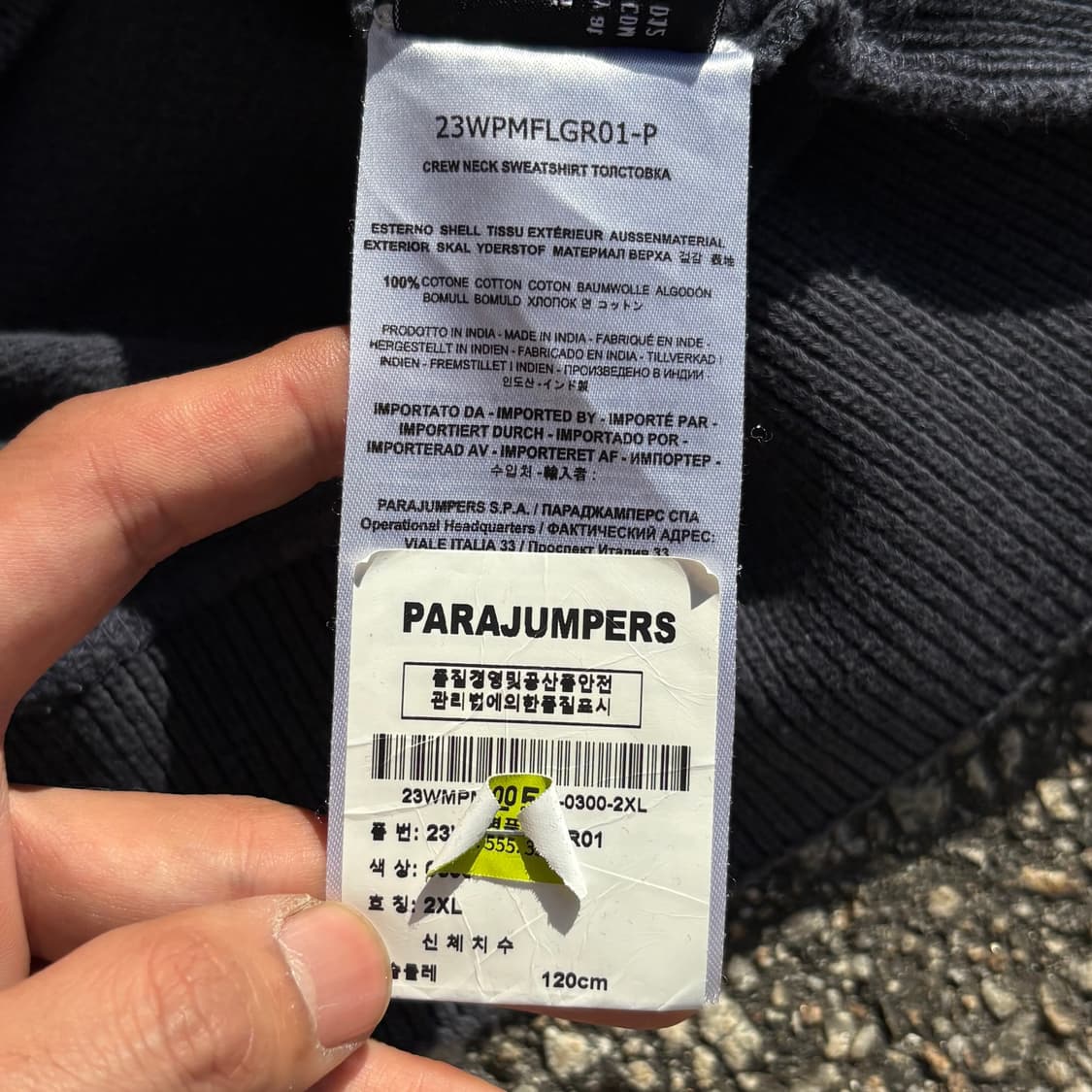 파라점퍼스 로고 포인트 크루넥 니트 상품이미지6
