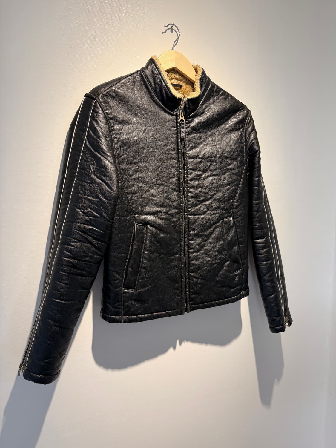 00s Armani Jeans Racing Biker Jacket 상품이미지1