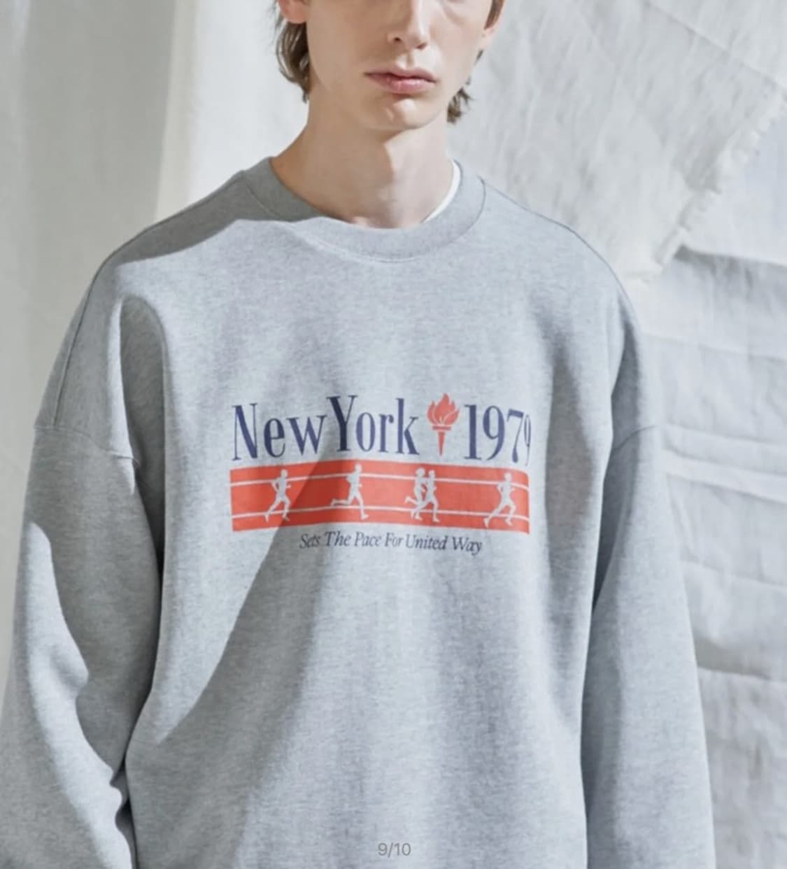 제이에스엔와이(JSNY) 뉴욕 프린트 맨투맨 M 상품이미지1