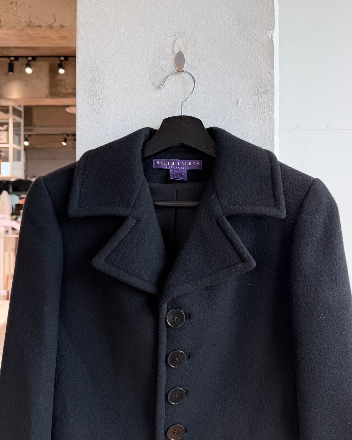 폴로 랄프로렌 퍼플라벨 캐시미어 울 크롭 자켓  상품이미지3