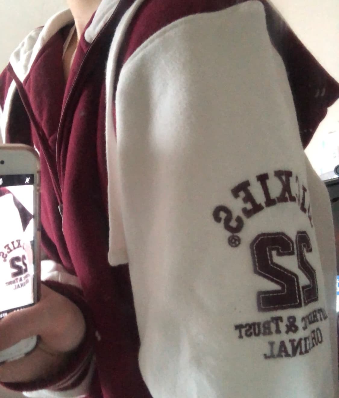 구해요) 디키즈 버건디 화이트 배색 후드집업 삽니다ㅠ 상품이미지5