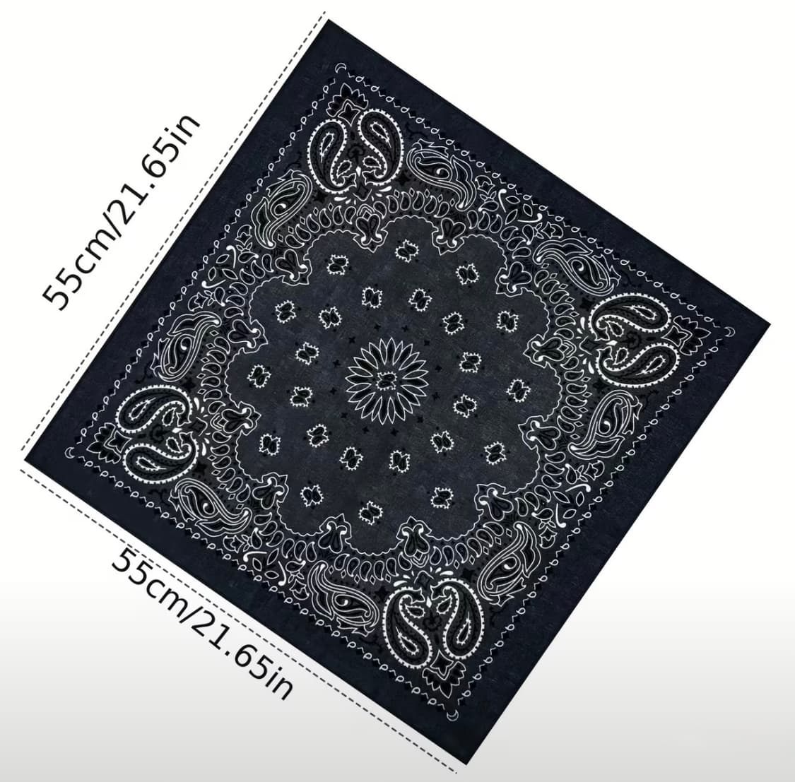 새상품 블랙 반다나 스카프  상품이미지1