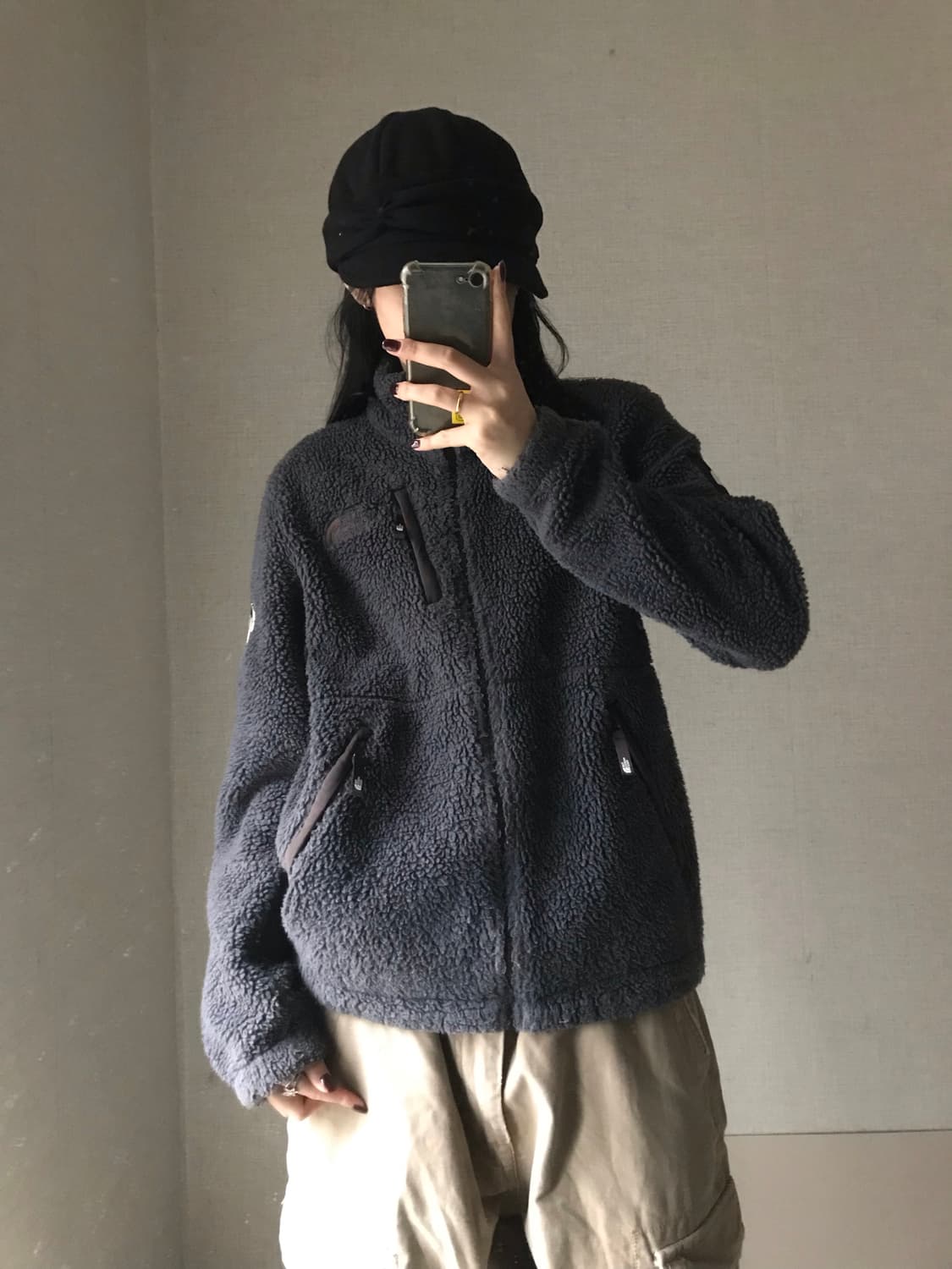 노페 그레이 후리스 상품이미지2