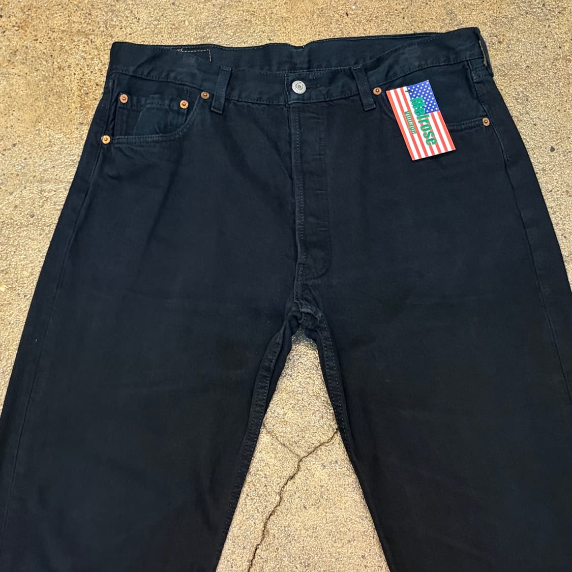 90s Made in UK 미국 빈티지 리바이스 501 블랙진 청바지 상품이미지2