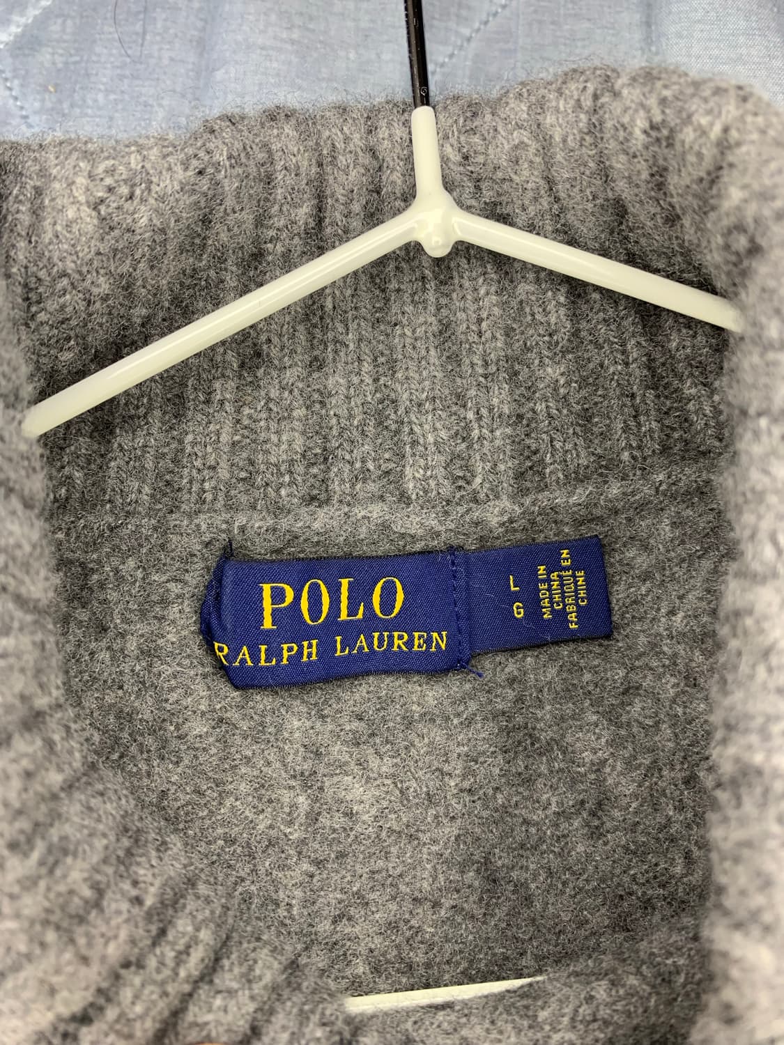 폴로 랄프로렌 울 니트 스웨터 회색  상품이미지4