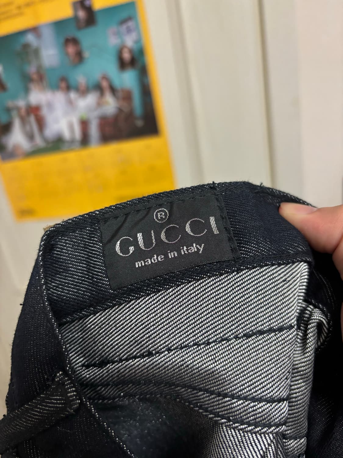 구찌 빈티지 유광 블랙 데님 상품이미지2