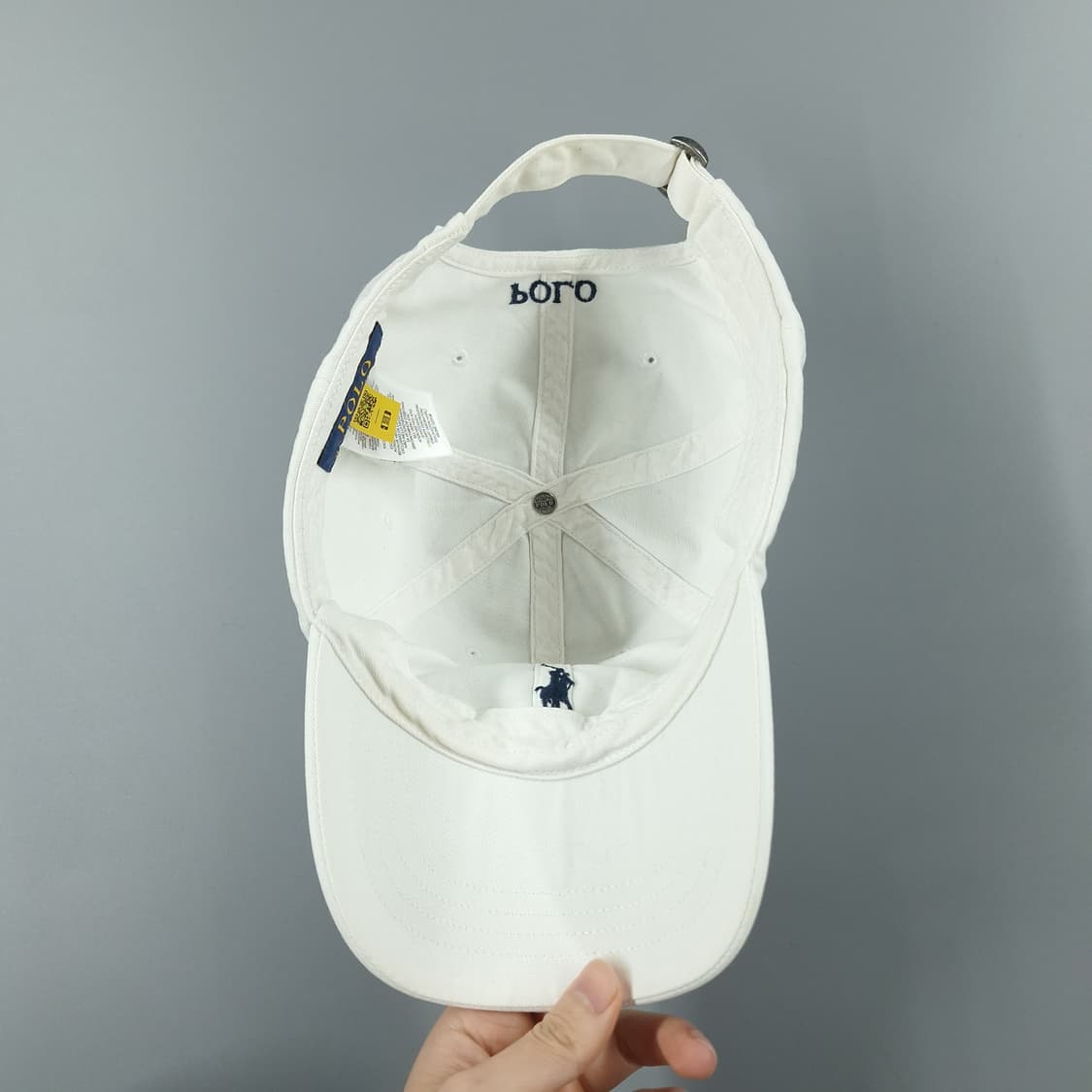 폴로랄프로렌 화이트 네이비포니 6패널 코튼 야구모자 볼캡 모자 FREE 상품이미지7