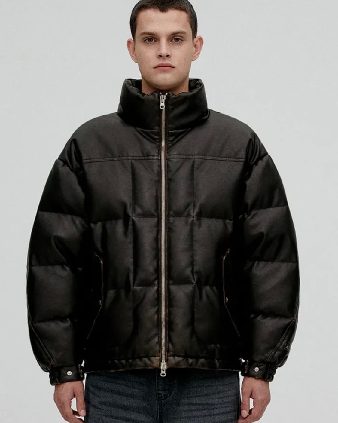 비바스튜디오 VIVASTUDIO WASHING LEATHER PUFFER 상품이미지1