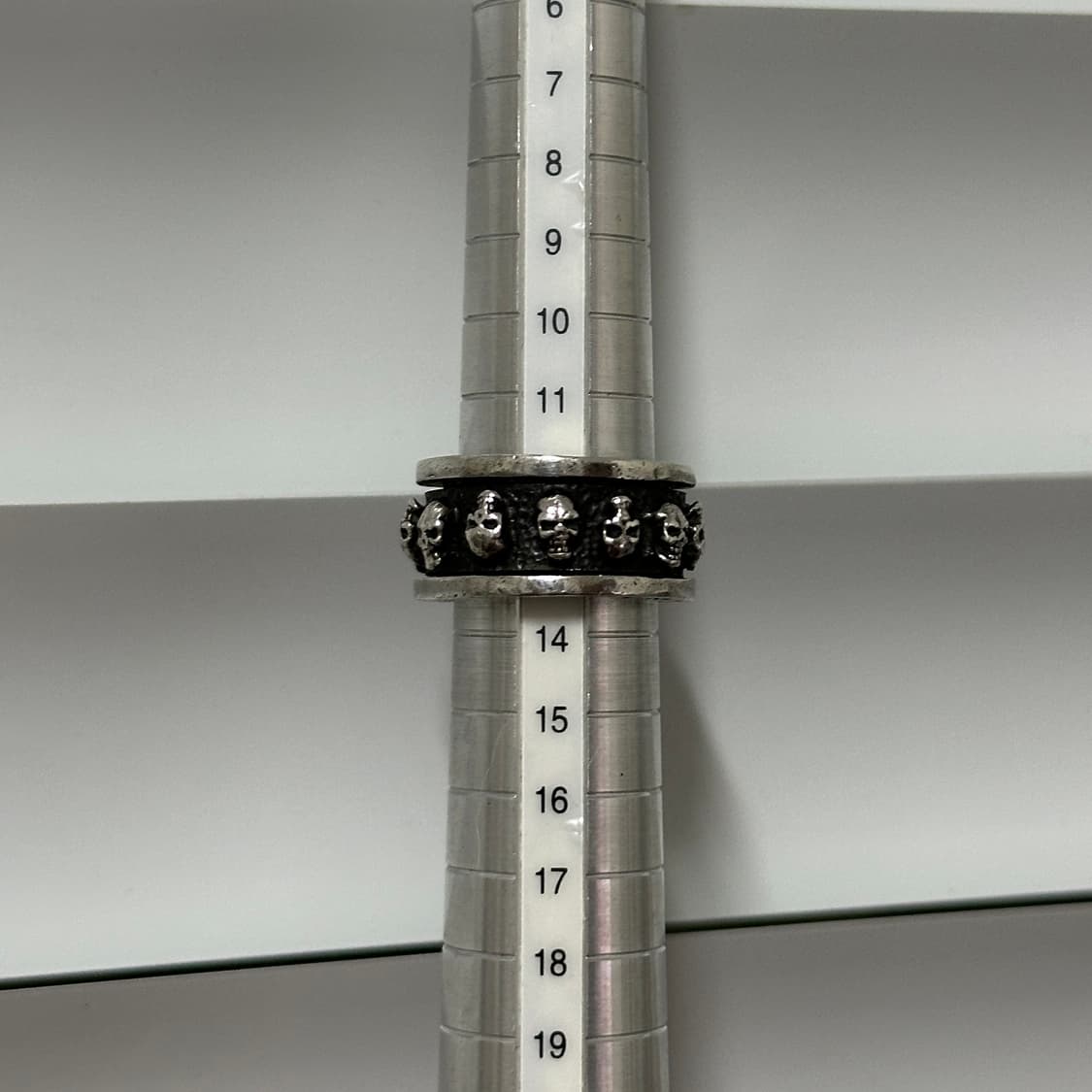 skull spinner silver ring 상품이미지8