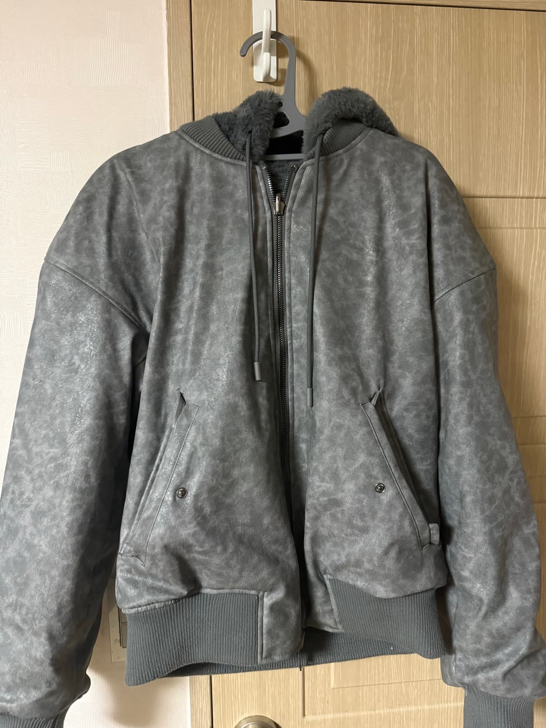 자라 리버시블 퍼자켓 M 상품이미지3