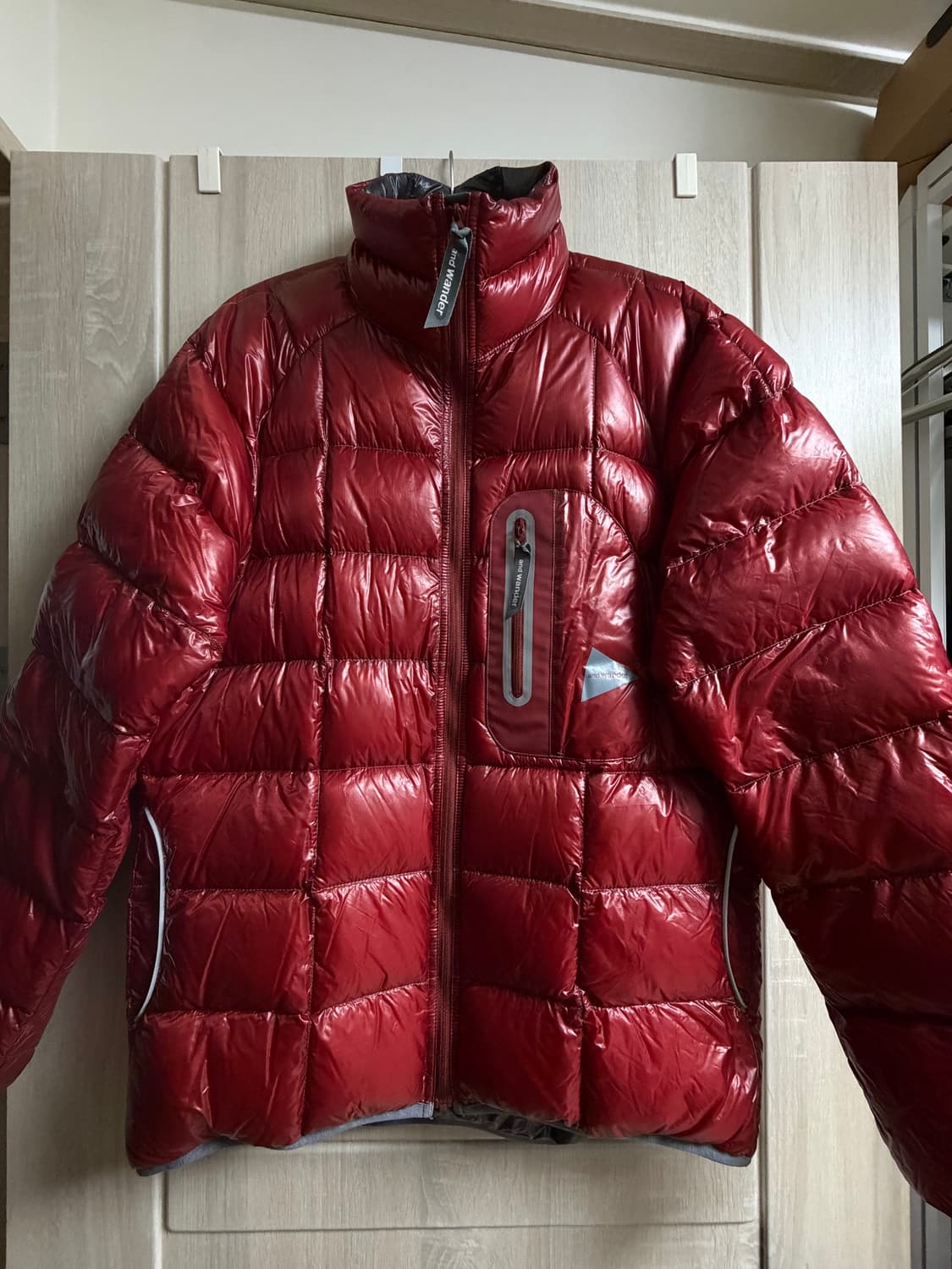 앤드원더 다이아몬드 스티치 다운자켓 RED (4size) 상품이미지1