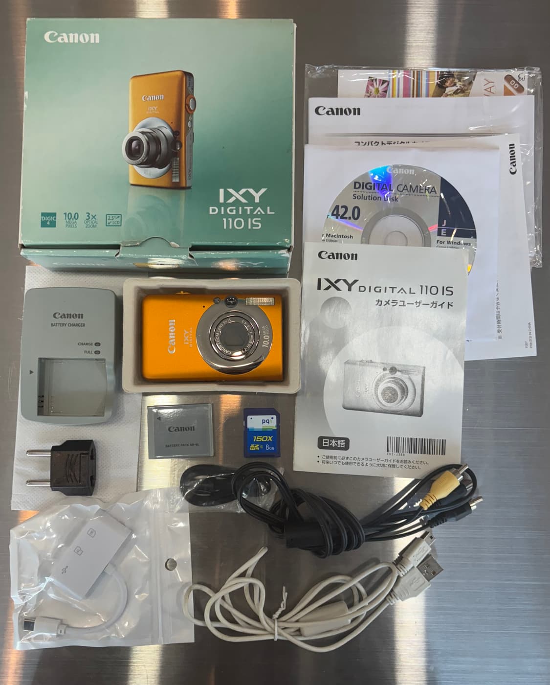 풀박/민트급/날짜)캐논 ixy digital 110is 오렌지 빈티지디카 상품이미지2